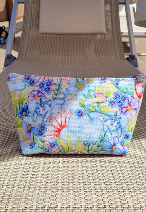 beauty case pattern gatto unicorno maremmagatta