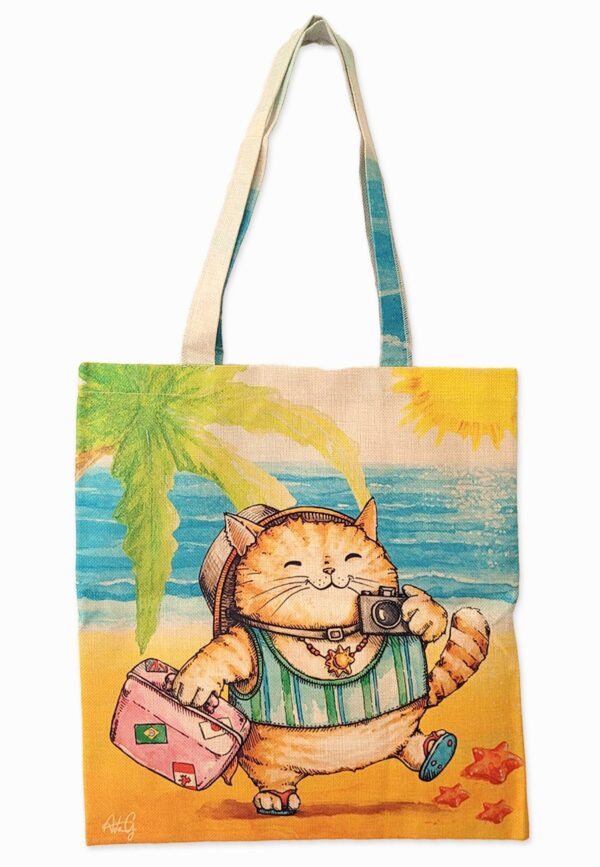 shopper con gatto fotografo viaggiatore maremmagatta