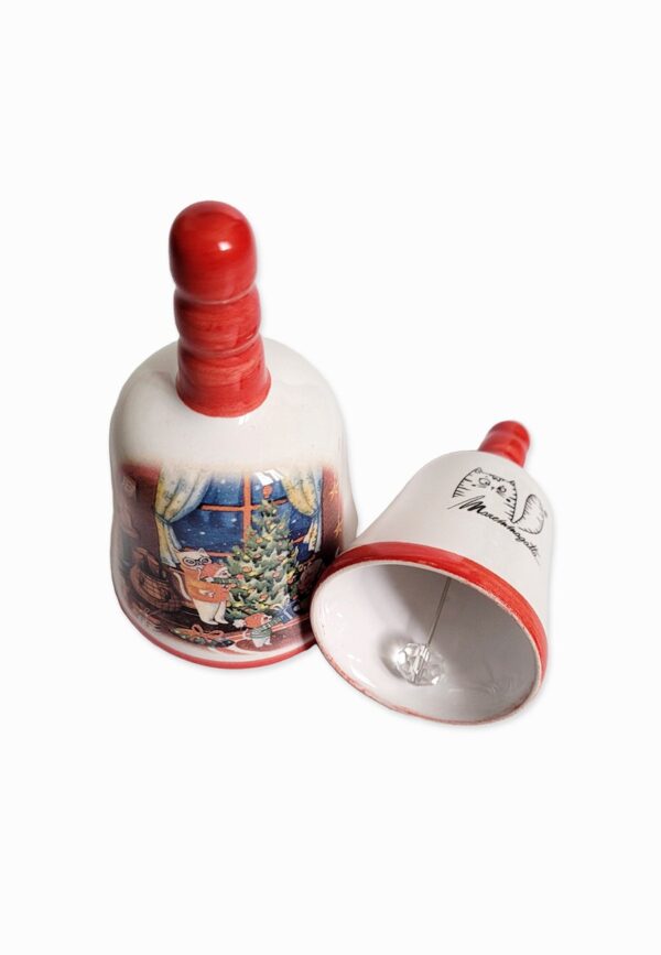 campanelle di natale in ceramica artigianale maremmagatta