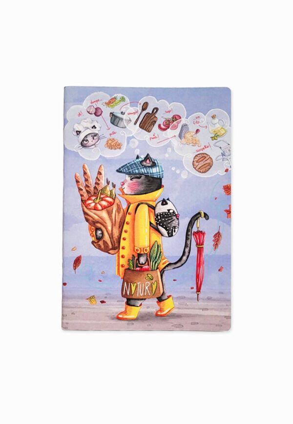 quaderno ricettario con gatto maremmagatta